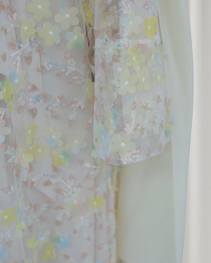 The Élan Floral Sequin Abaya Couture (IA189)