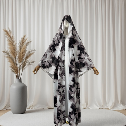 Noorah Printed Abaya Set (IA147)
