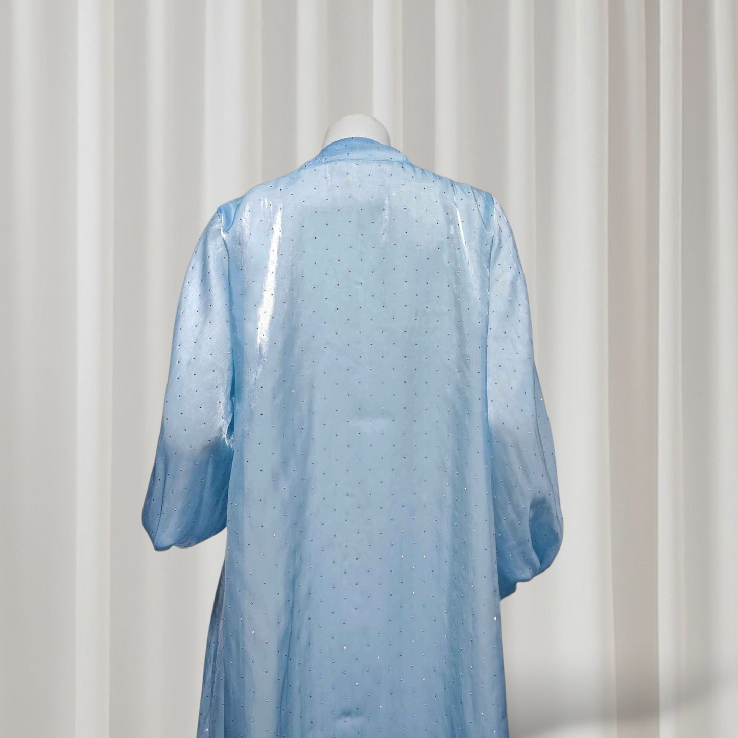 Ethereal rhinestoned Arabic Hand-Embroidered 2-piece Set