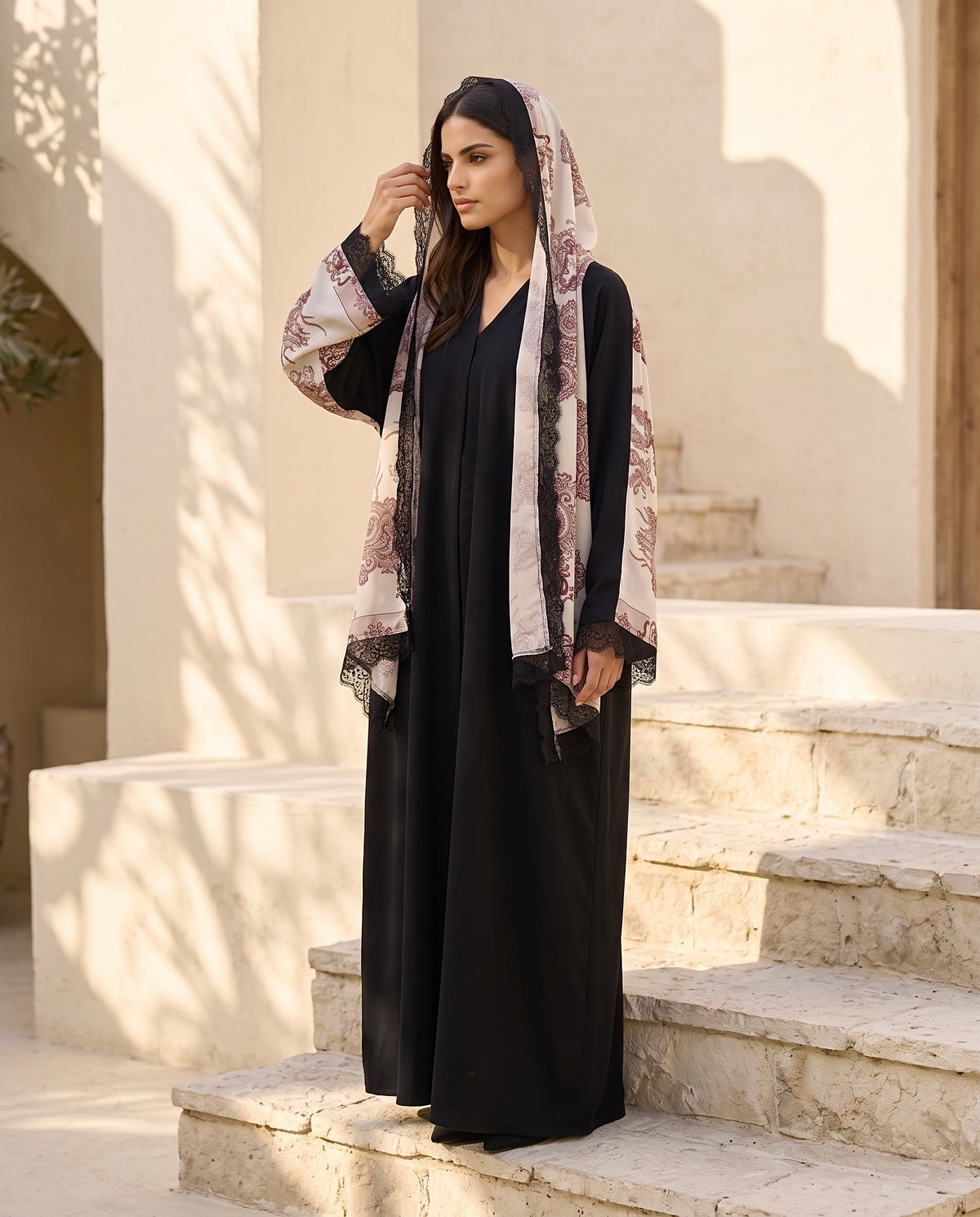 Nooré Heritage Printed Abaya