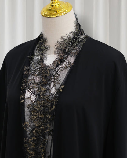The Azure Élégance Abaya Set (IA184)
