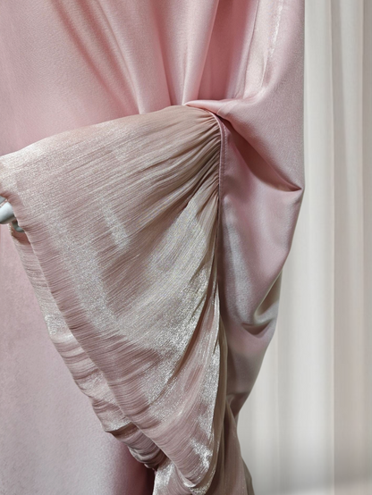 Emerald Silk Organza Butterfly Abaya (IB156)