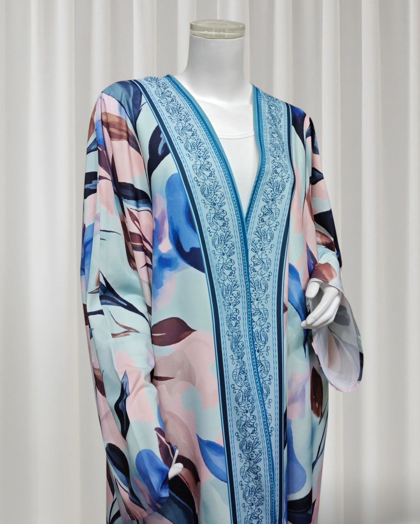 The Feather Veil Abaya Set (IA176)