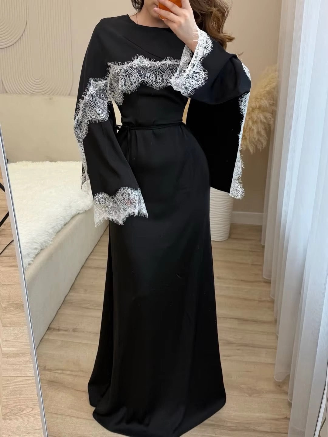 Sarah - Lace Cape Dress (ID157)