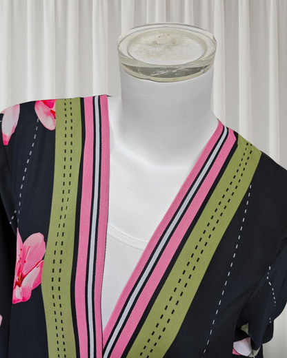 Chic Petals Abaya Set(IA177)