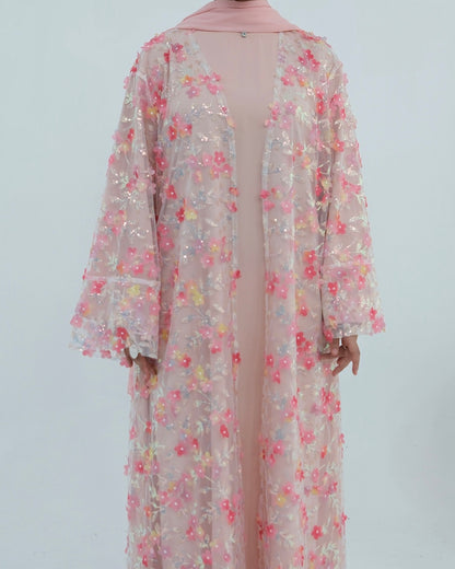 The Élan Floral Sequin Abaya Couture (IA189)