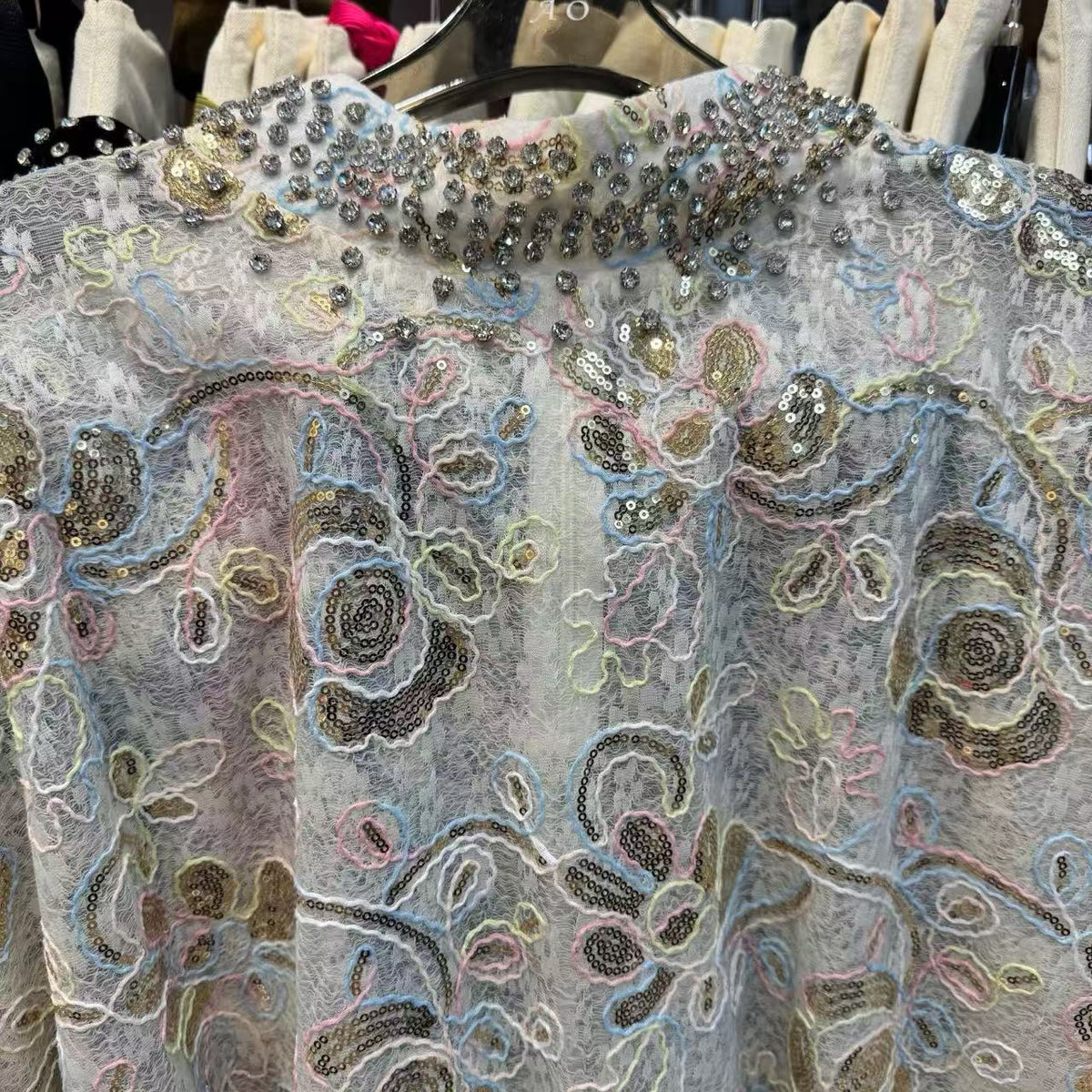 Sequin Luxe Kaftan Abaya Dress