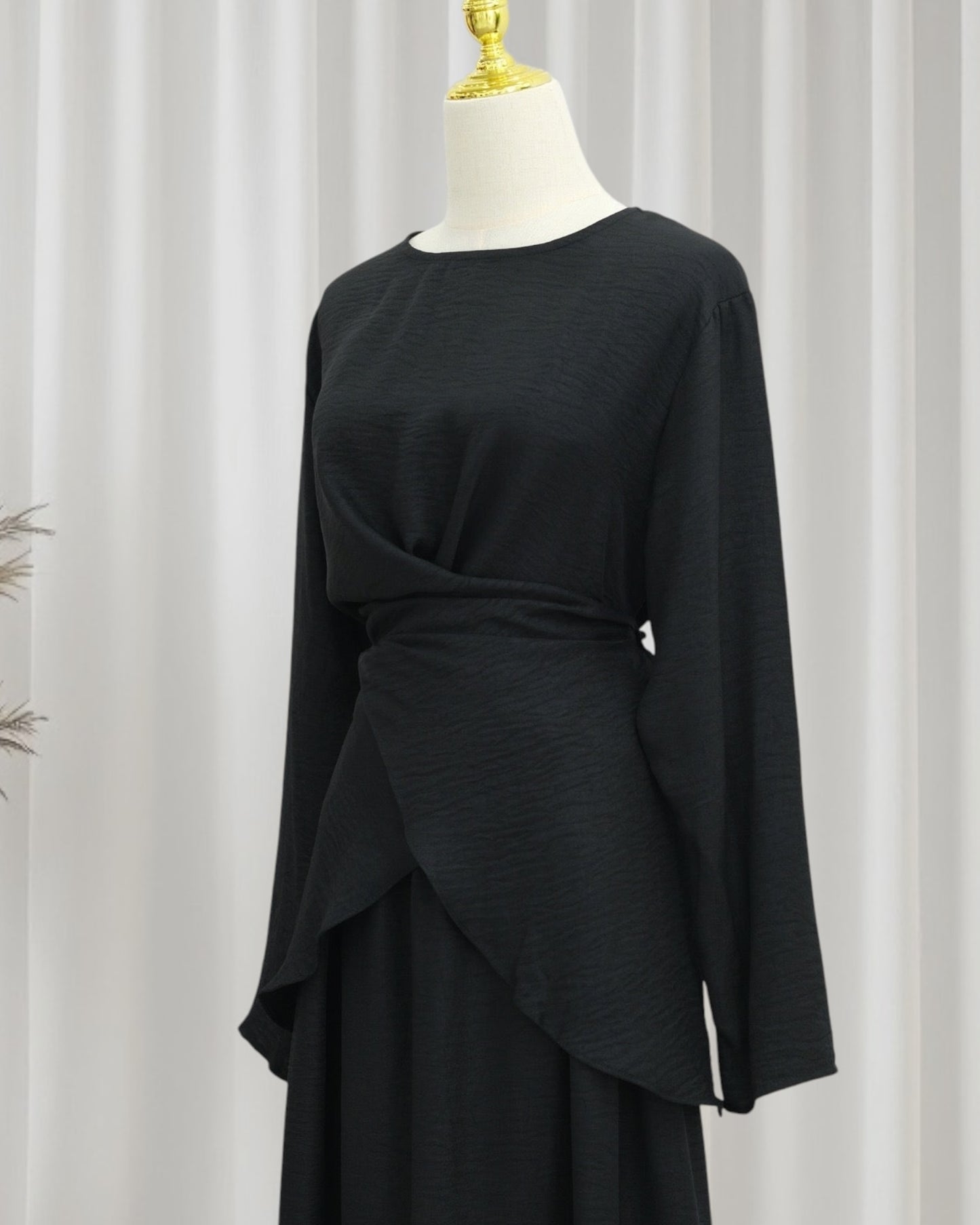 Luxe Draped Knit Co-Ord Set (IA186)