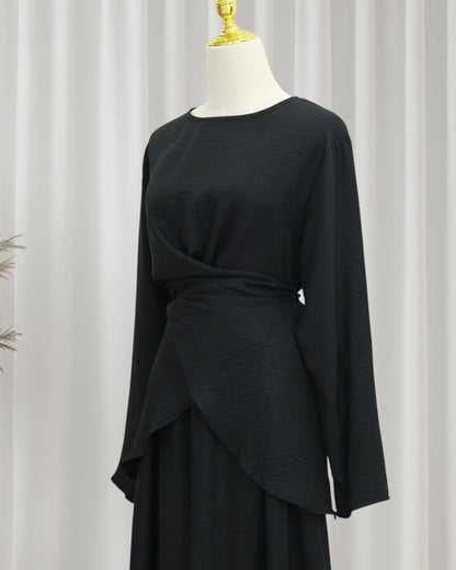 Luxe Draped Knit Co-Ord Set (IA186)