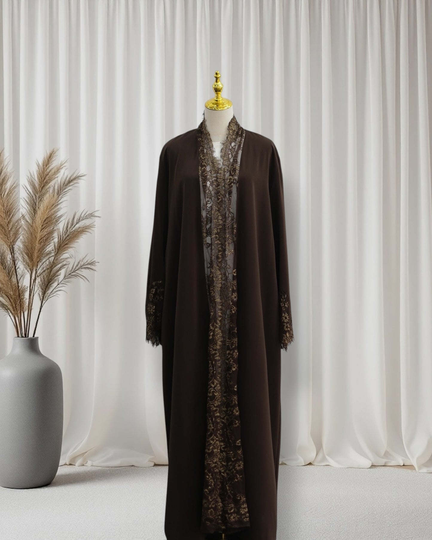 The Azure Élégance Abaya Set (IA184)