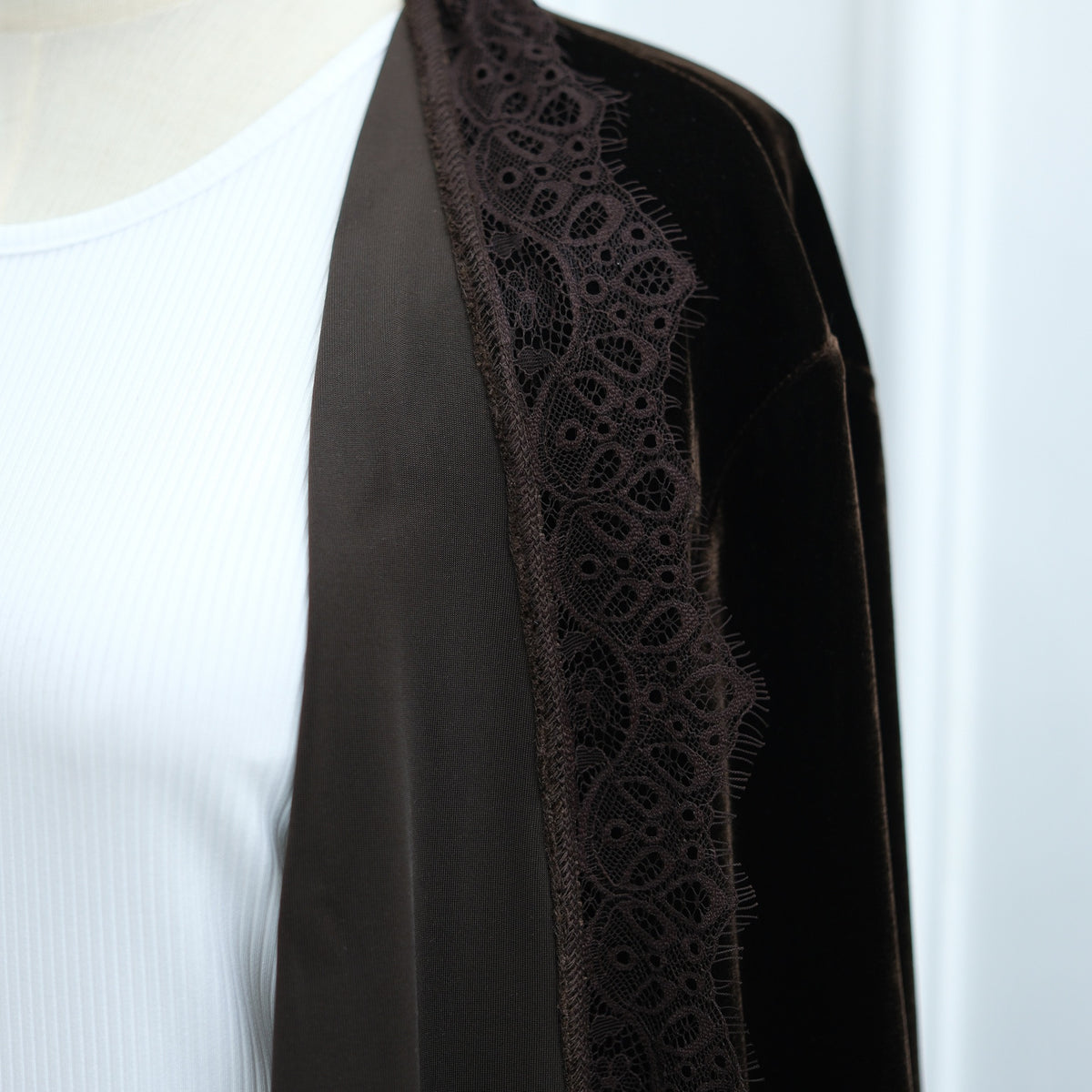 Velvet Lace Abaya