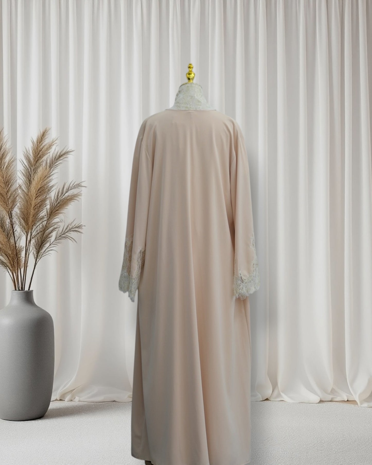 The Azure Élégance Abaya Set (IA184)
