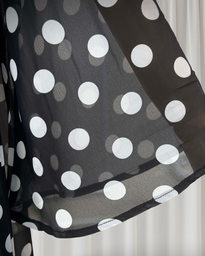 Zayna - Polka Dot Abaya Set (IA178)