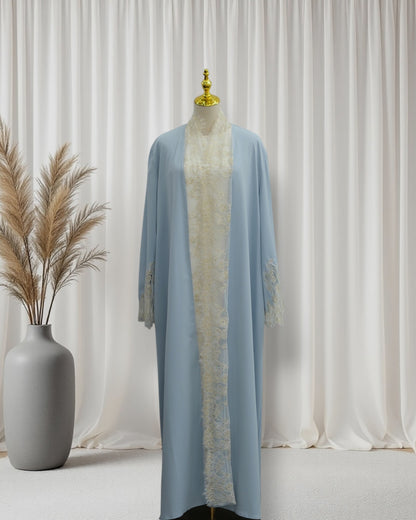 The Azure Élégance Abaya Set (IA184)