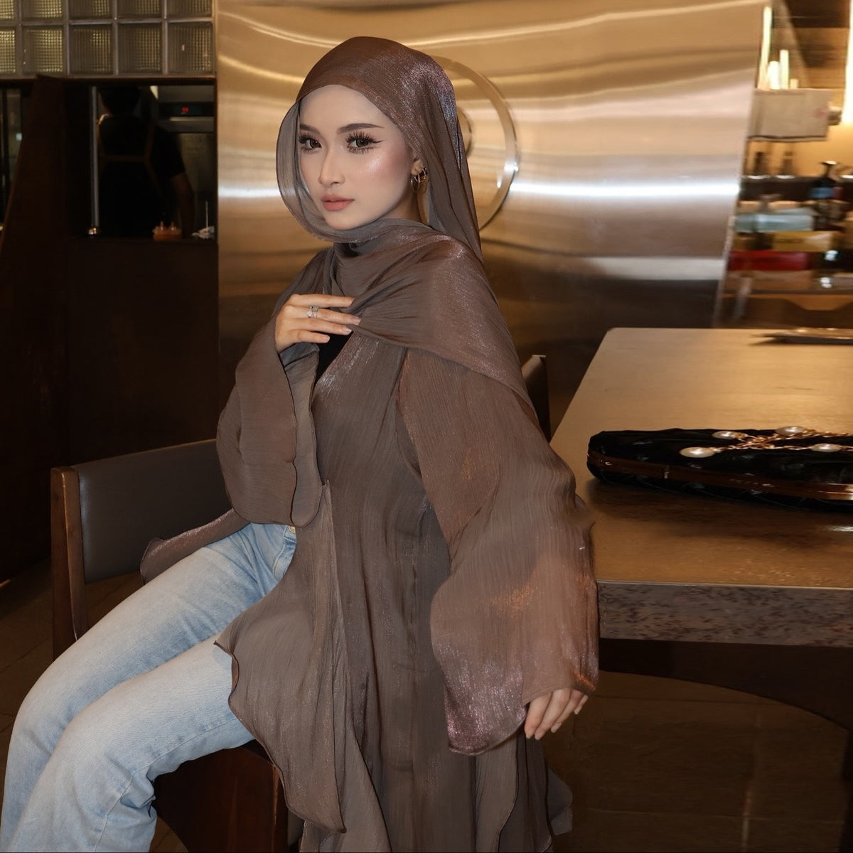 Luna Éclat Abaya Set