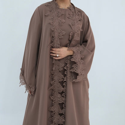 The Fleur Lace Abaya (EG140)