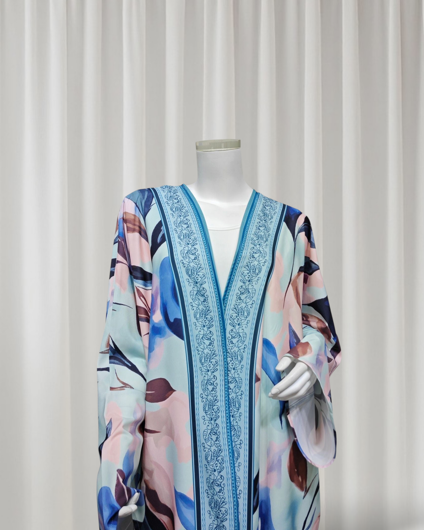 The Feather Veil Abaya Set (IA176)