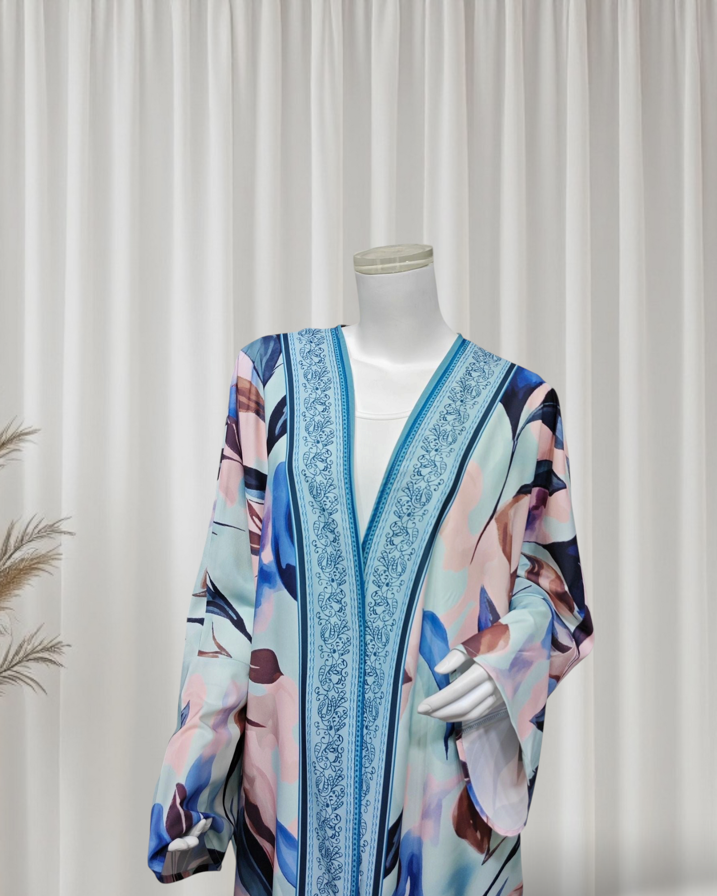 The Feather Veil Abaya Set (IA176)