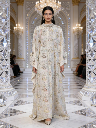 Sequin Luxe Kaftan Abaya Dress