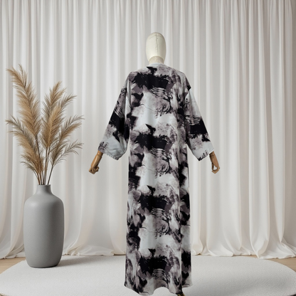 Noorah Printed Abaya Set (IA147)