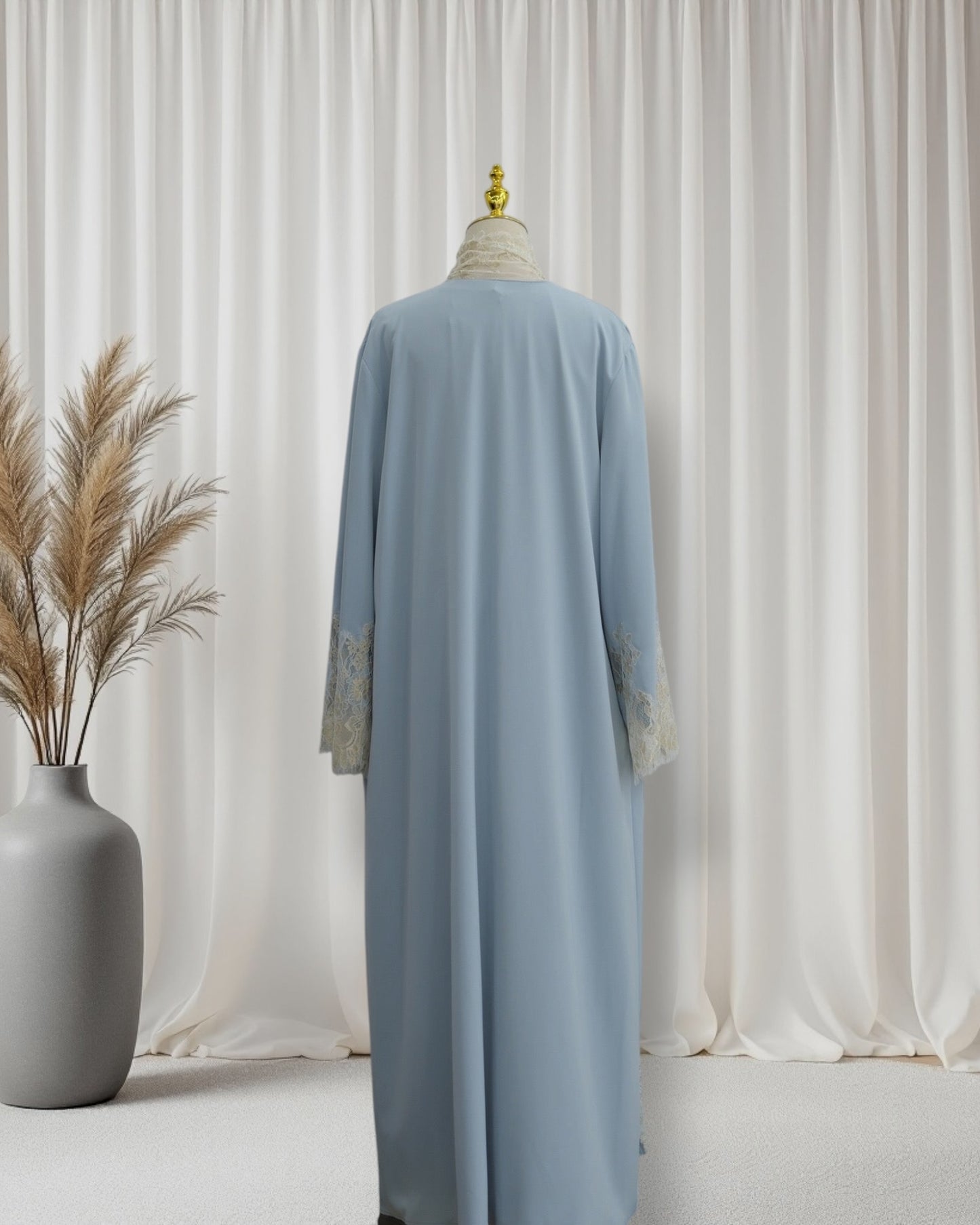 The Azure Élégance Abaya Set (IA184)