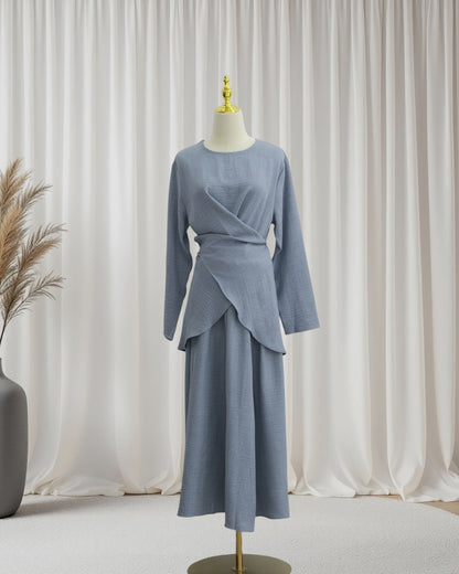 Luxe Draped Knit Co-Ord Set (IA186)