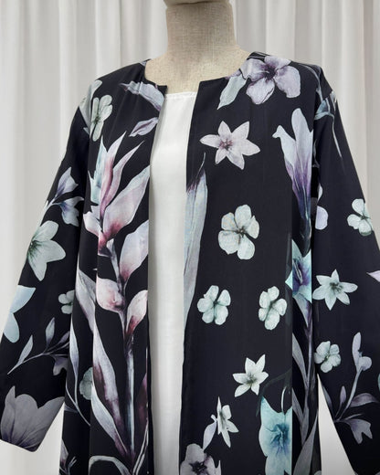 The Botanical Print Abaya Set (EG146)