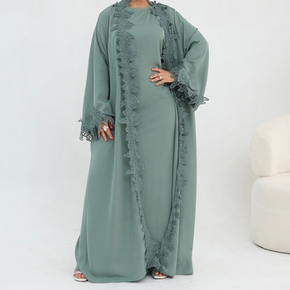 The Fleur Lace Abaya (EG140)