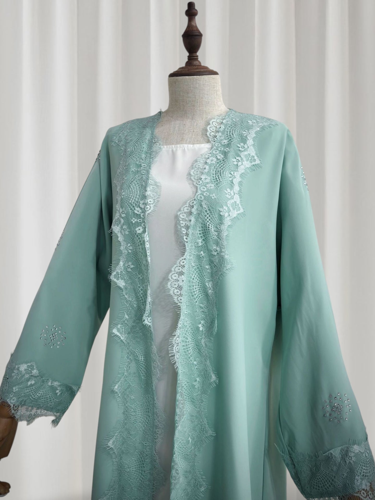 Layali Lace Edge Abaya (EG152)