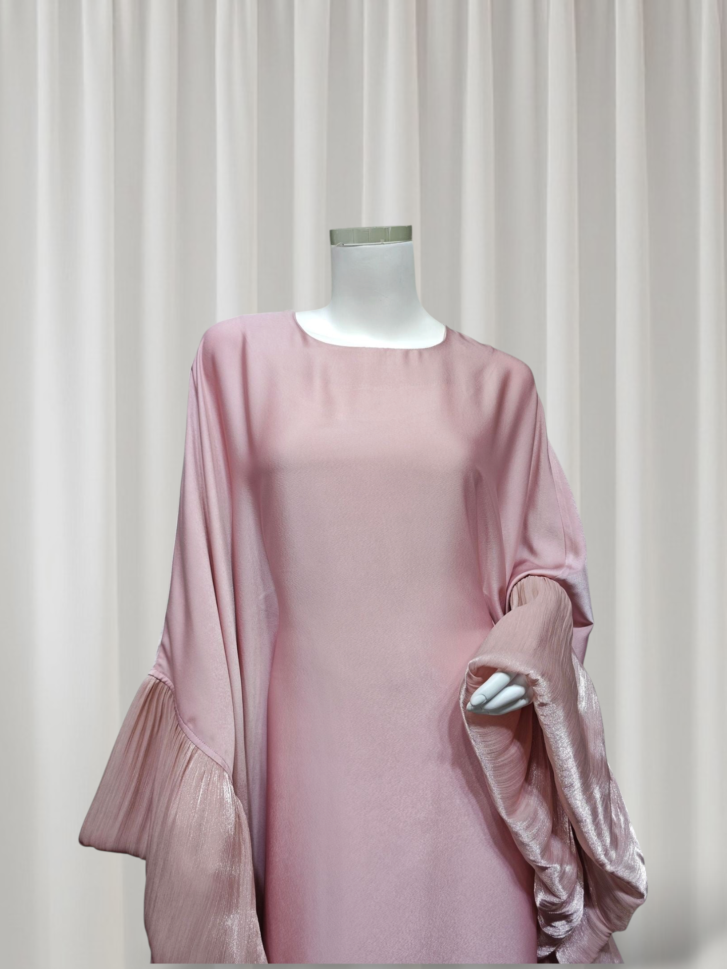 Emerald Silk Organza Butterfly Abaya (IB156)