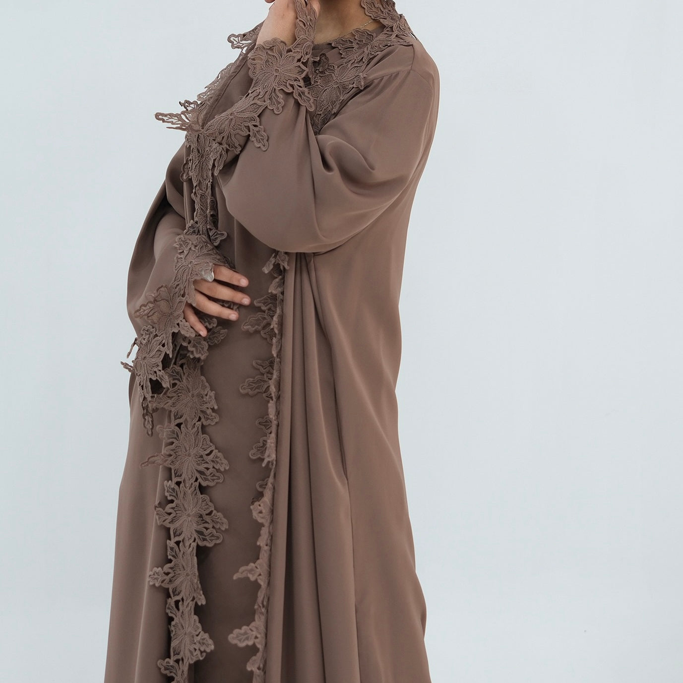 The Fleur Lace Abaya (EG140)