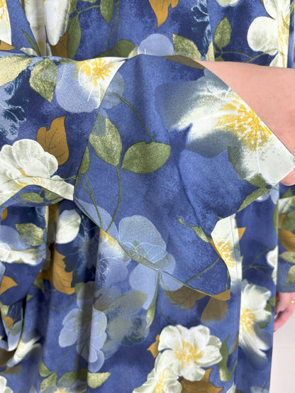 Zuhra - Floral Print Abaya Set (IA175)