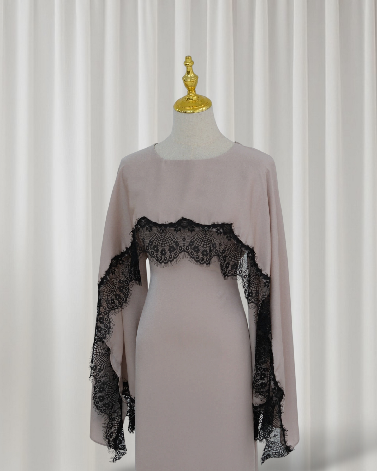 Sarah - Lace Cape Dress (ID157)