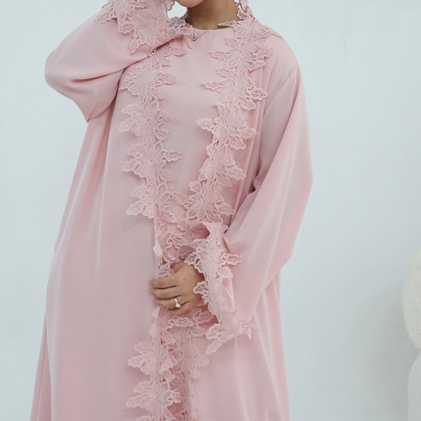 The Fleur Lace Abaya (EG140)