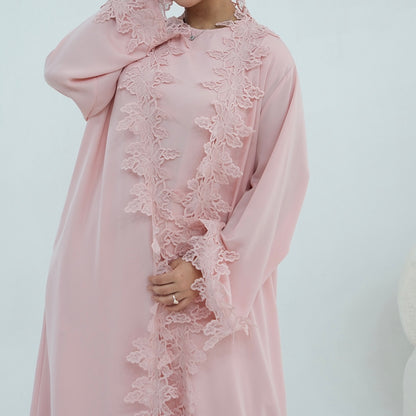 The Fleur Lace Abaya (EG140)