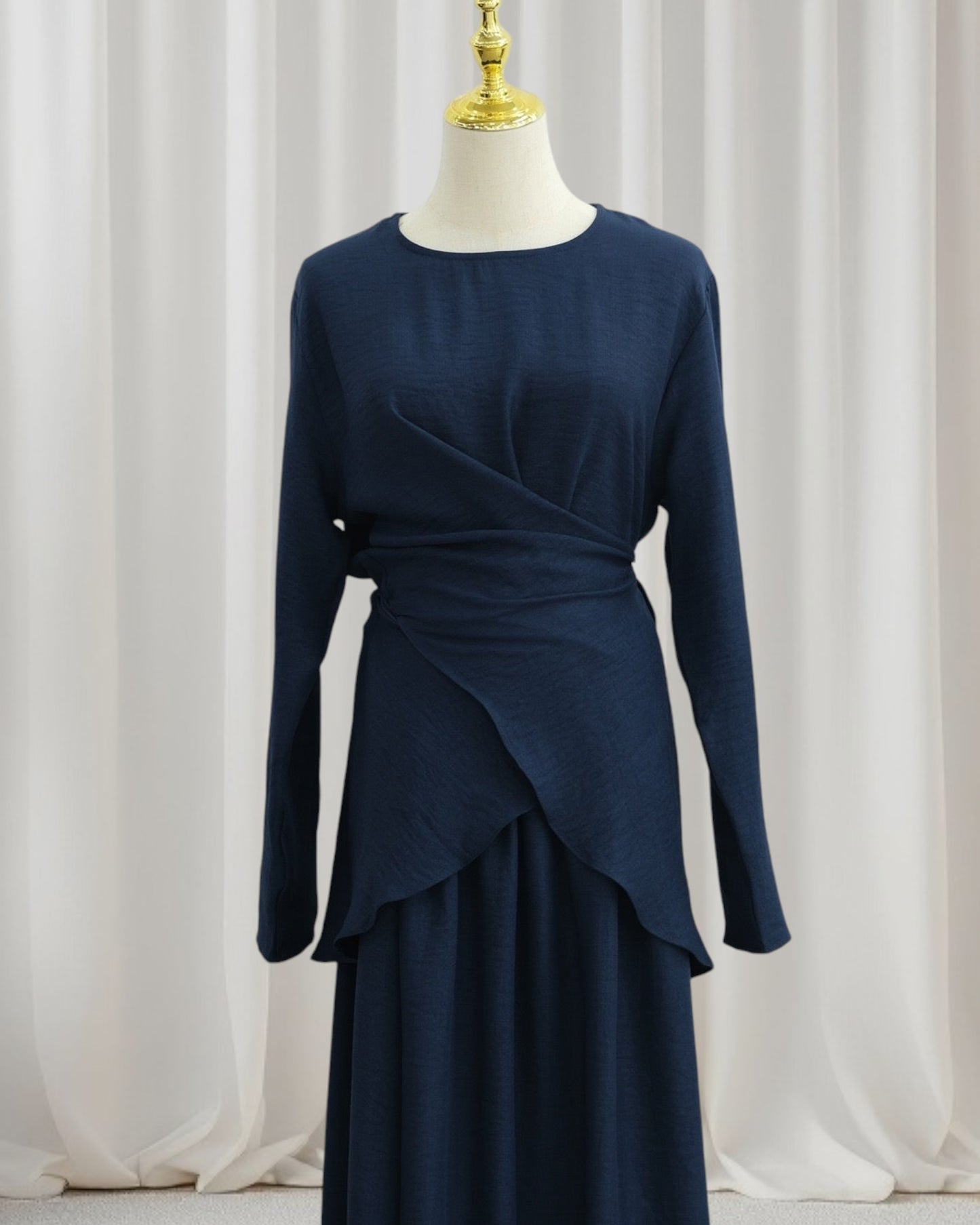 Luxe Draped Knit Co-Ord Set (IA186)