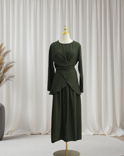 Luxe Draped Knit Co-Ord Set (IA186)