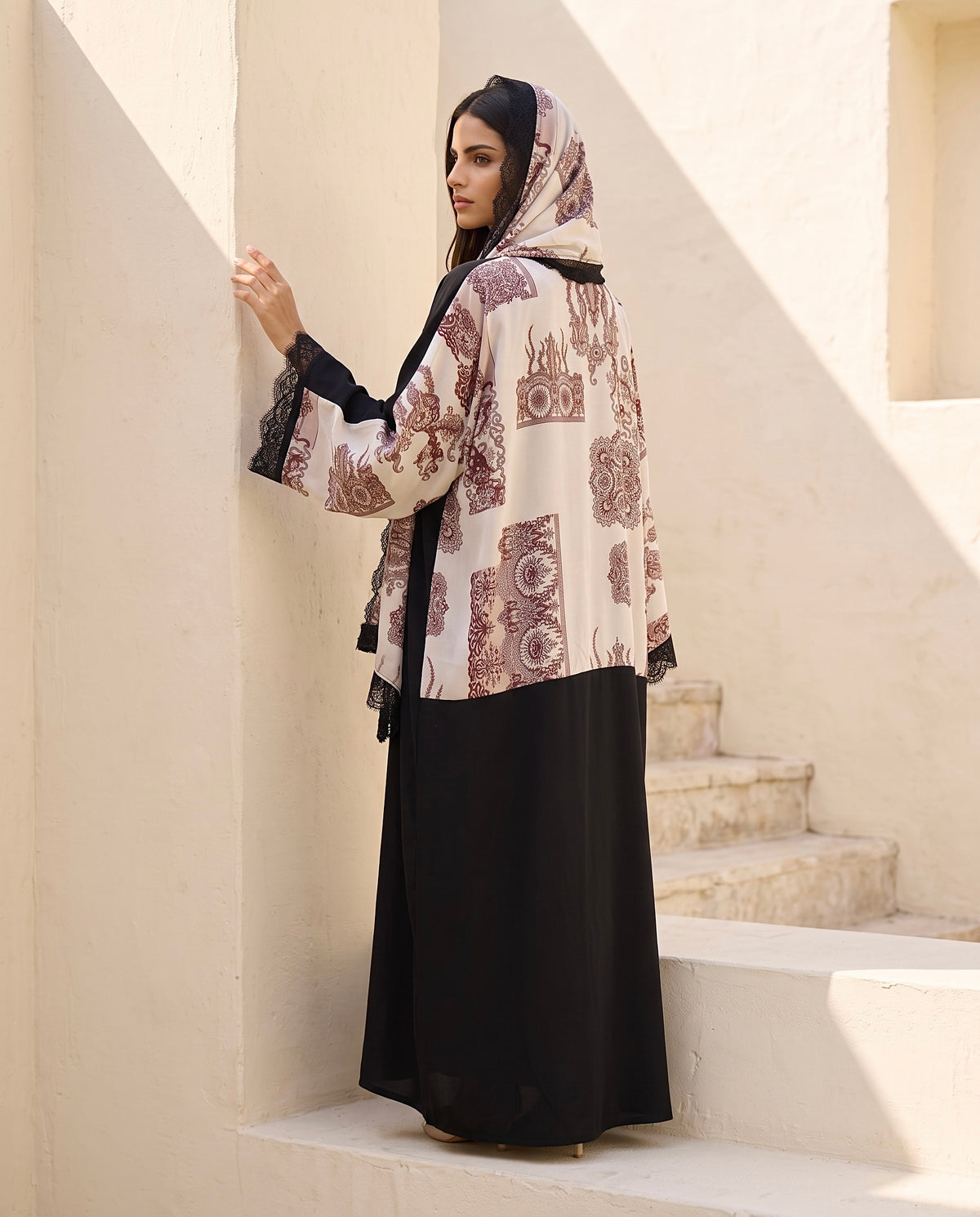 Nooré Heritage Printed Abaya