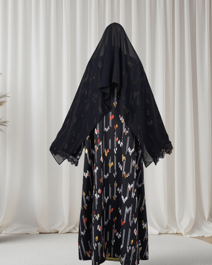 Inaya - Printed Abaya Set (IA179)