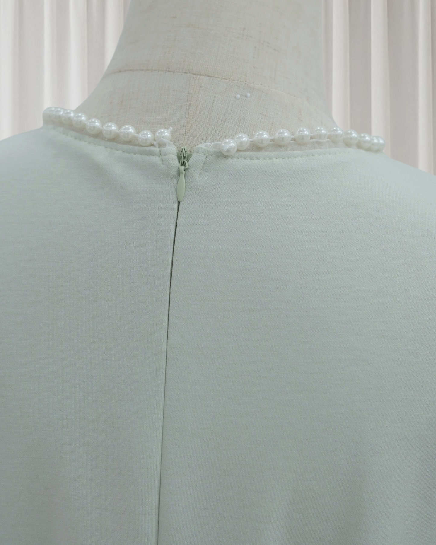 The Atelier Pearl Cape Dress -Sage Green (DG158)