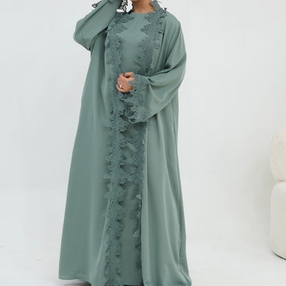 The Fleur Lace Abaya (EG140)
