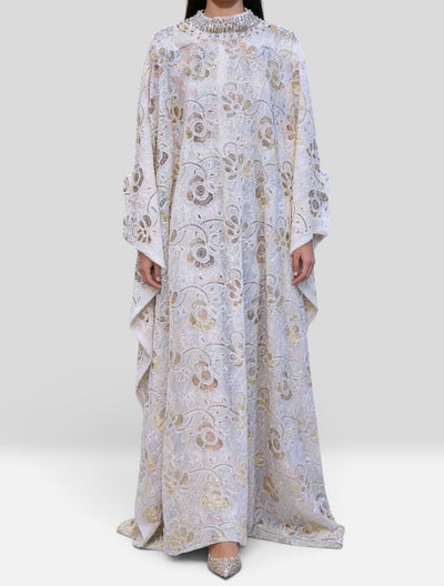 Sequin Luxe Kaftan Abaya Dress