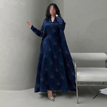 Eid Arabic Dubai Luxury Abaya (EG135) - Elara Global