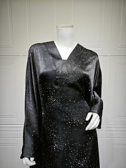 Eid Arabic Dubai Luxury Abaya (EG135) - Elara Global
