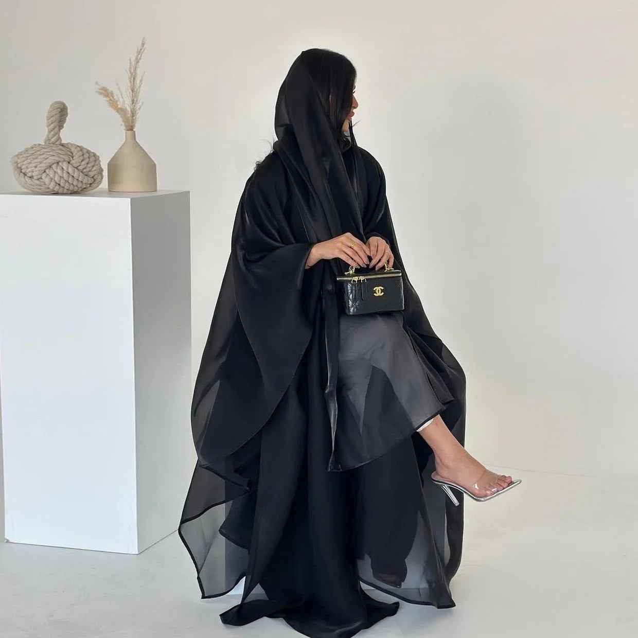 Elegant Evening Wear Abaya 2-piece set (EG108)
