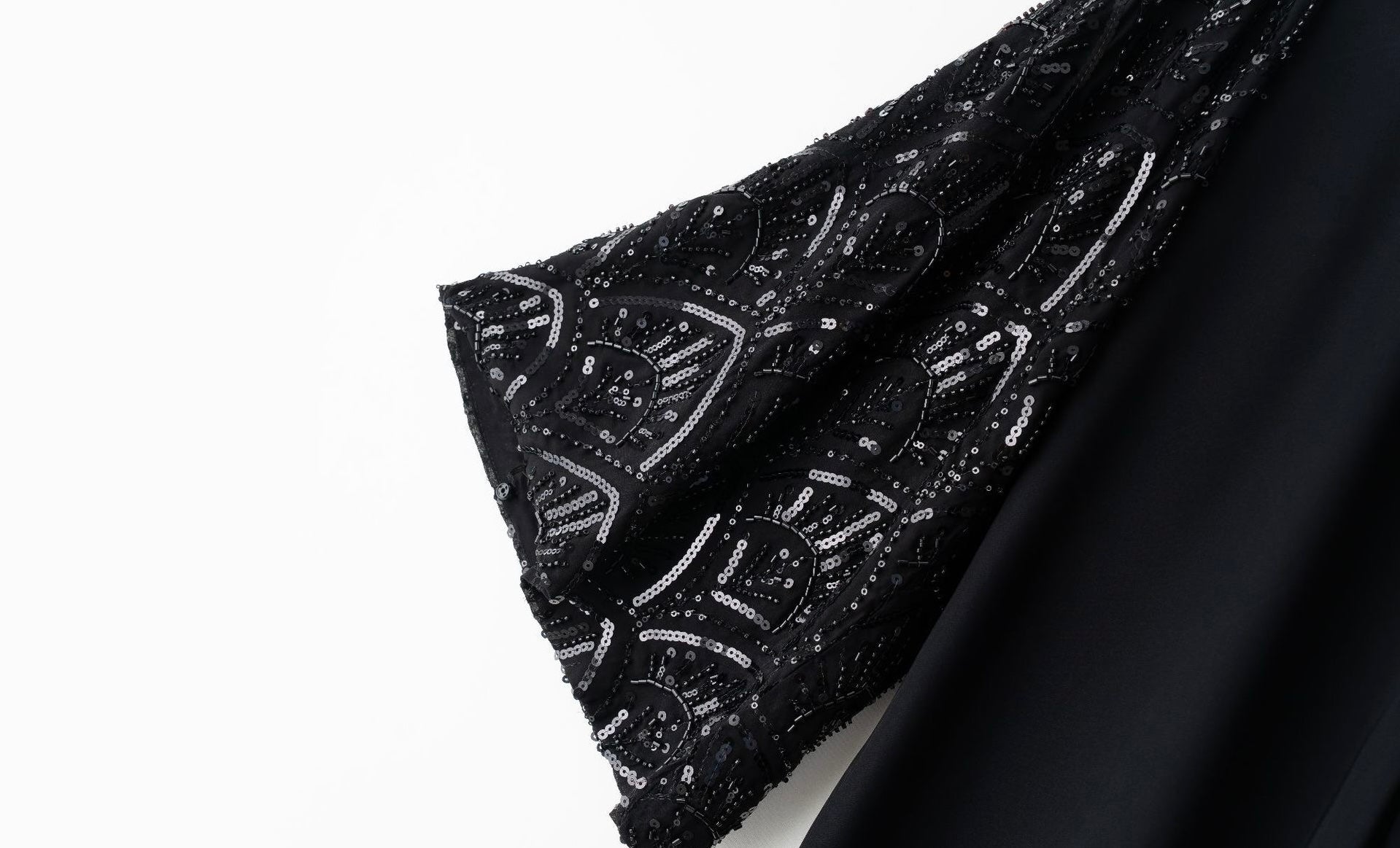 Handmade Beaded Luxury Abaya With Hijab (EG111) - Elara Global