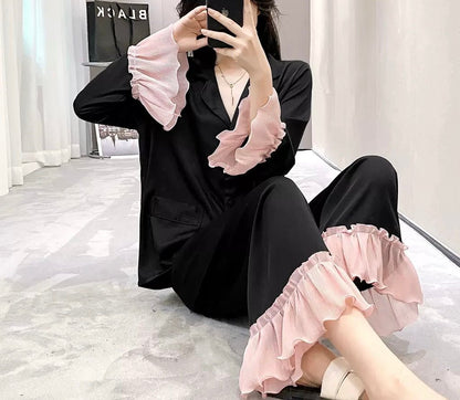 High-end Silk Pajama Set (EG204) - Elara Global