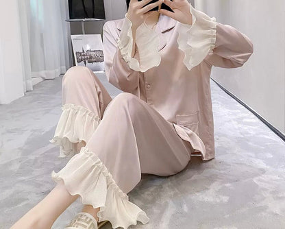 High-end Silk Pajama Set (EG204) - Elara Global