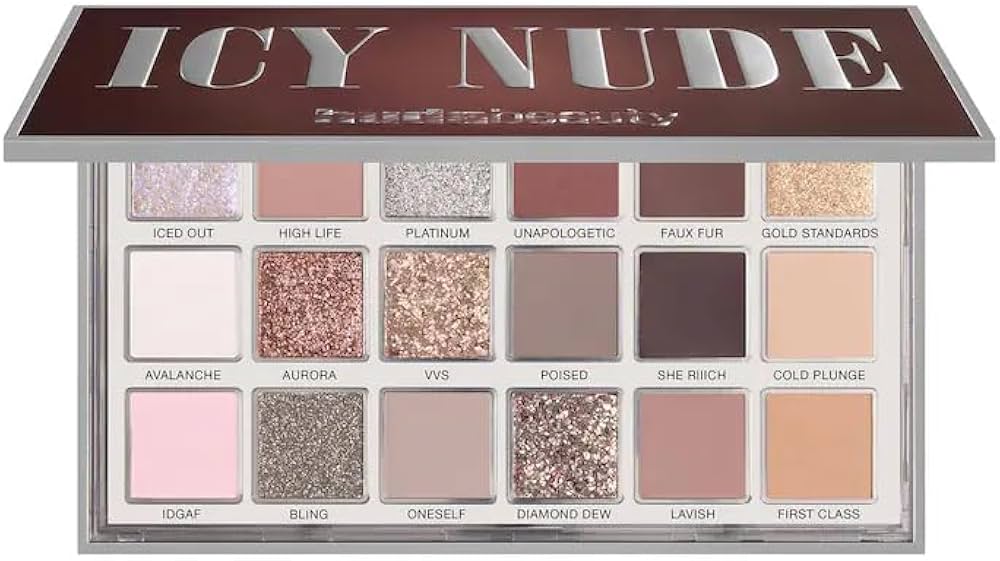 Huda Beauty Icy Nude Eyeshadow Palette - Elara Global