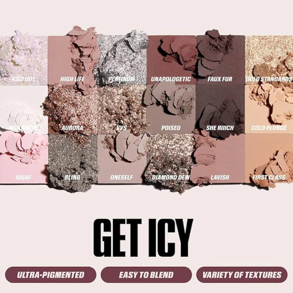 Huda Beauty Icy Nude Eyeshadow Palette - Elara Global